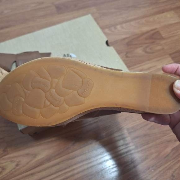 Kork-Ease Alex Boho Leather Wedge Platform Sandals Brown Comfort Slingback Sz 10 - Picture 7 of 12